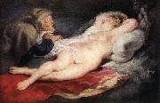Peter Paul Rubens The Hermit and the Sleeping Angelica Spain oil painting artist